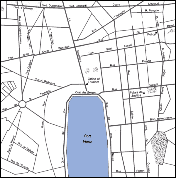 Map of Marseille