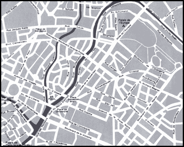 Map of Strasbourg
